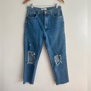 AMERICAN APPAREL Blue High Rise Jeans